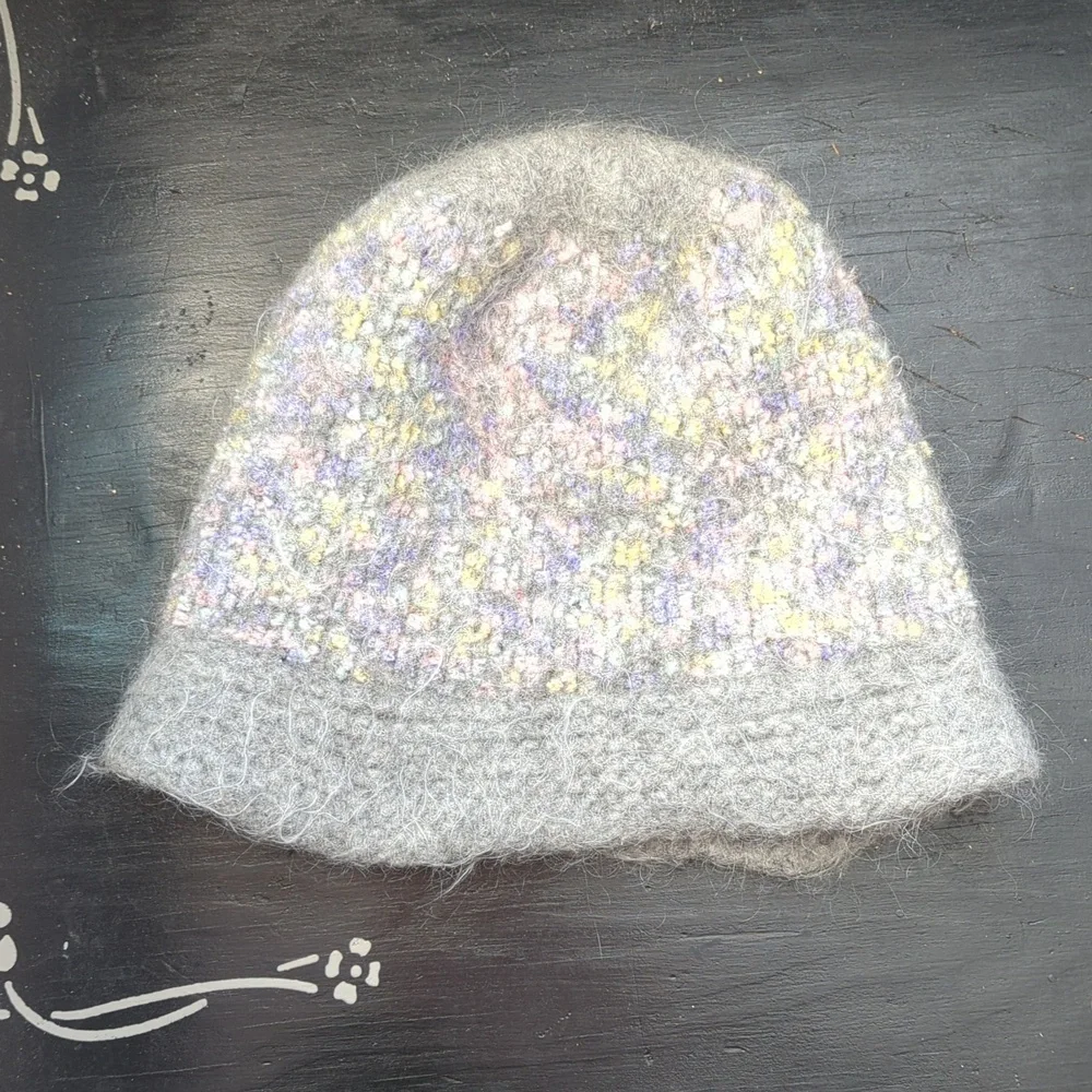 🩶🩷💜 Felted Wool Mohair Bucket Hat Hand Crafted, Handmade